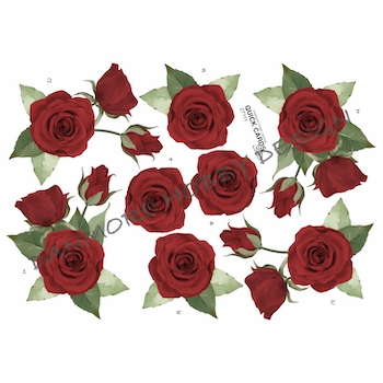 3D Røde roser